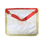 Masonic Master Mason Satin Apron,Collar gauntlets Set with Fringe Red/Blue - kitchcutlery
 - 6