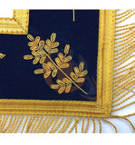 Copy of Masonic Blue Lodge Past Master Gold Handmade Embroidery Apron - kitchcutlery
 - 4