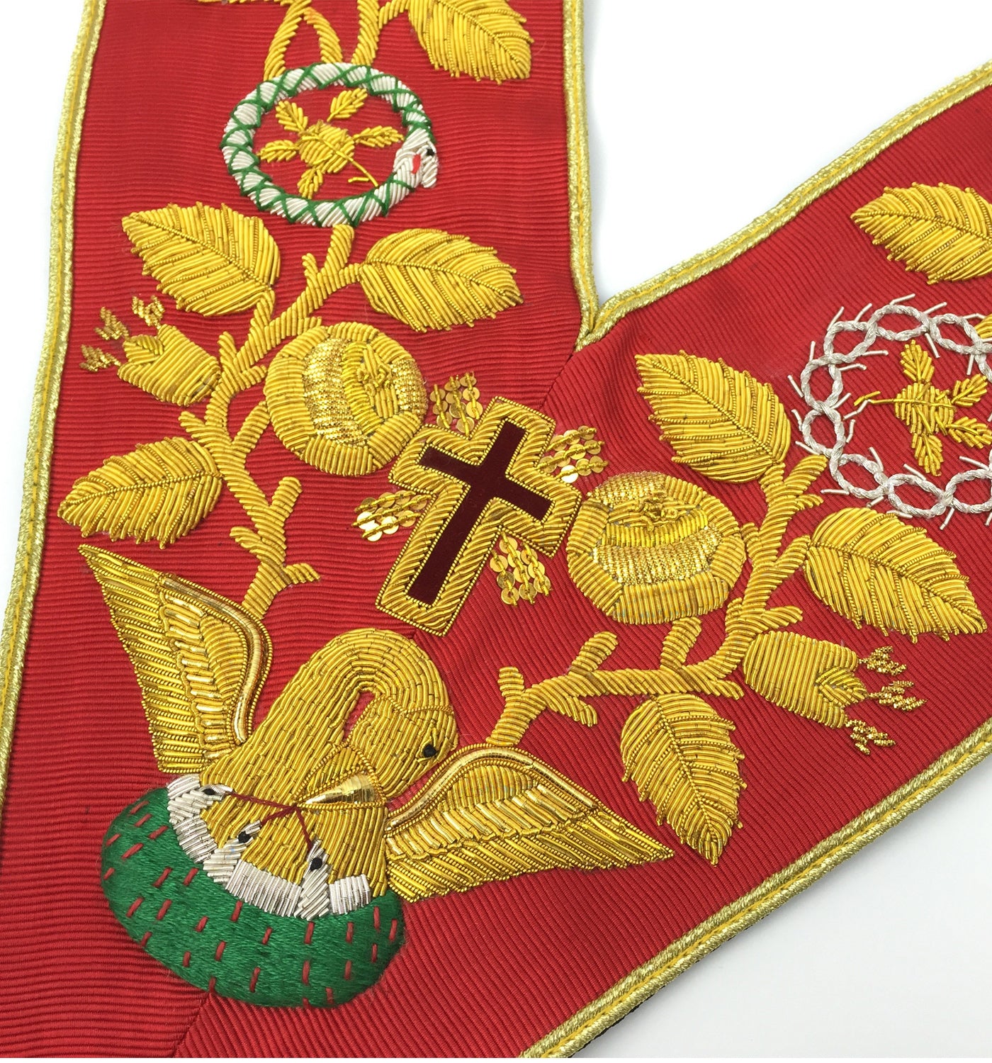 Scottish Rite Rose Croix 18th Degree Collar Red