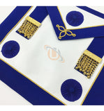 Craft Provincial Undress Apron with blue Rosettes and Collar Set Unique Regalia