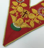 Scottish Rite Rose Croix 18th Degree Collar Red