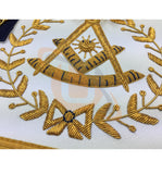 Copy of Masonic Blue Lodge Past Master Gold Handmade Embroidery Apron - kitchcutlery
 - 3