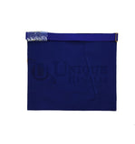 Masonic Past Master Hand Embroided Apron Gold/Silver  Embroidery Blue Velvet