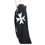 Masonic Knight Malta Mantle Black with (8 pointed) Malta Cross - kitchcutlery
 - 3
