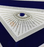 Masonic MASTER MASON Gold/Silver Embroided Apron square compass with G Purple