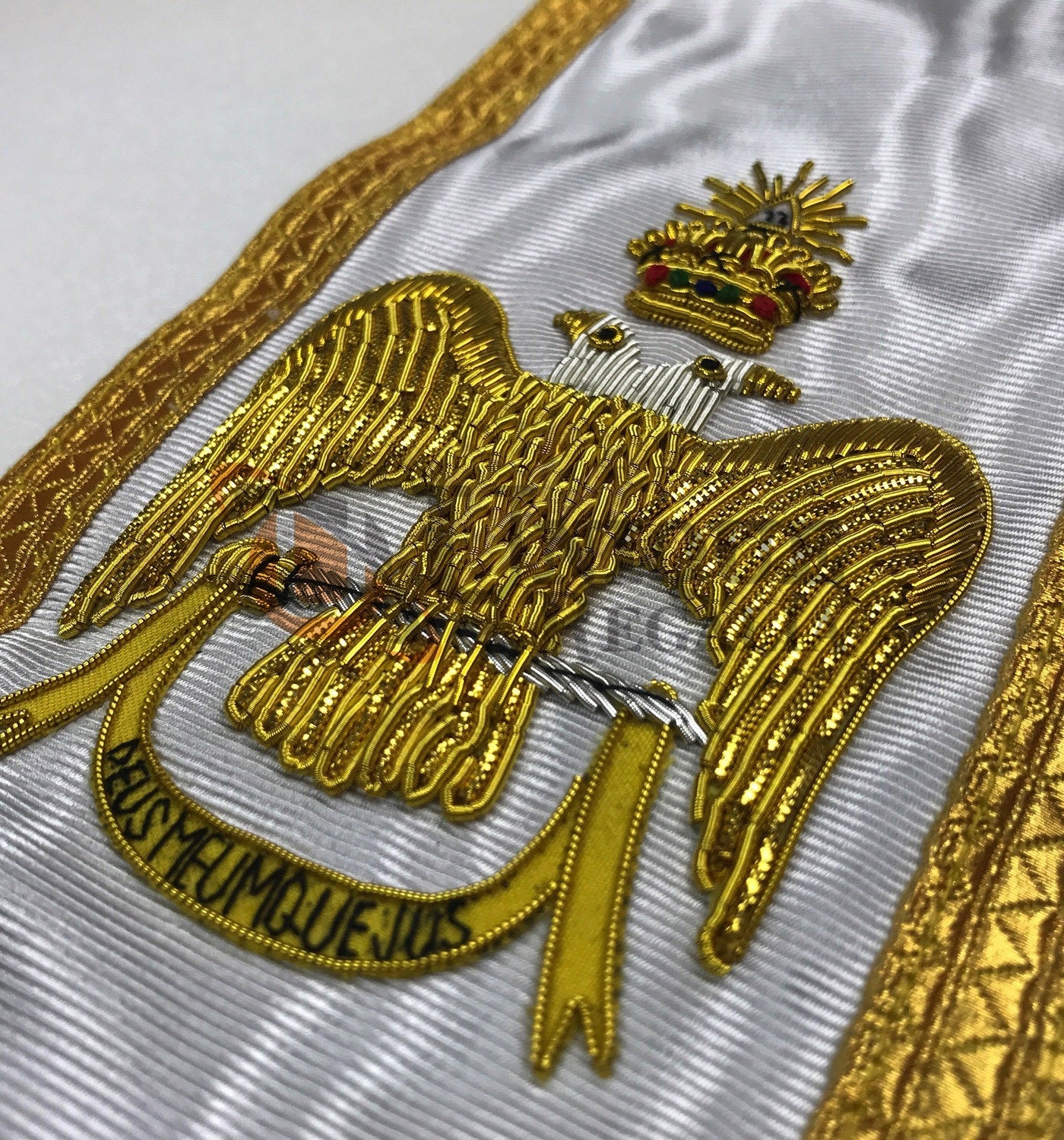 Rose Croix 33rd Degree Hand embroided Apron Set Wings Up or Down
