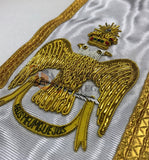 Rose Croix 33rd Degree Hand embroided Apron Set Wings Up or Down