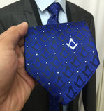 Masonic Tie with Square Compass Unique_Regalia