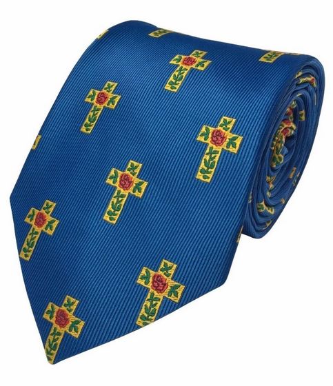 Masonic 100% Silk Rose Croix Tie