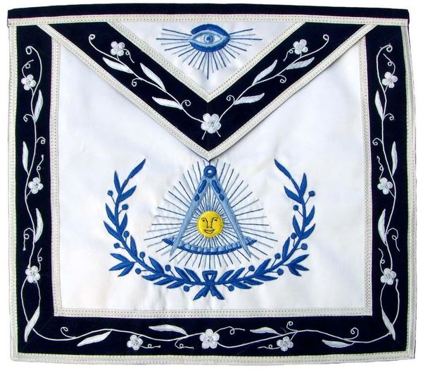 Masonic Blue Lodge Past Master Apron