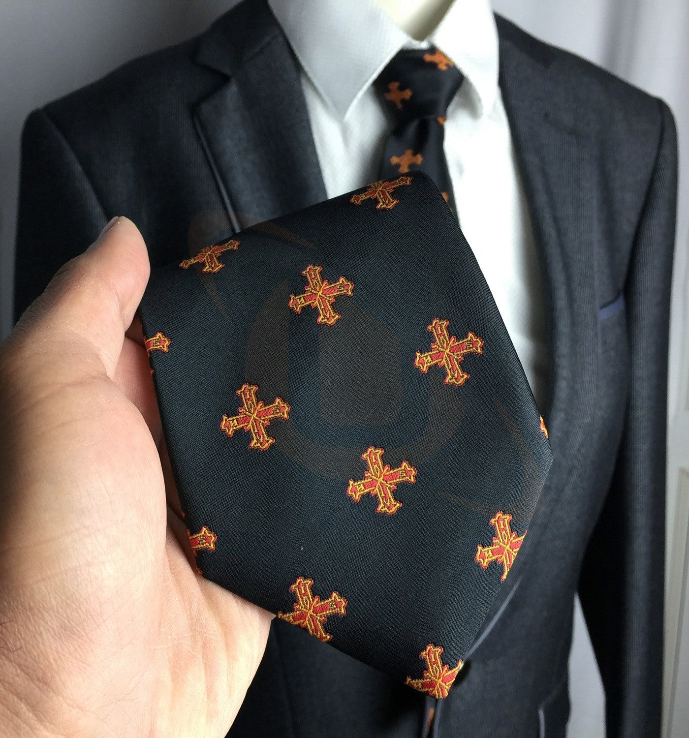 Superior Quality Masonic Red Cross of Constantine Tie  Superior Quality Masonic Red Cross of Constantine Tie Unique_Regalia
