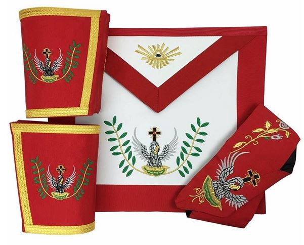 Masonic Rose Croix 18th Degree Apron,