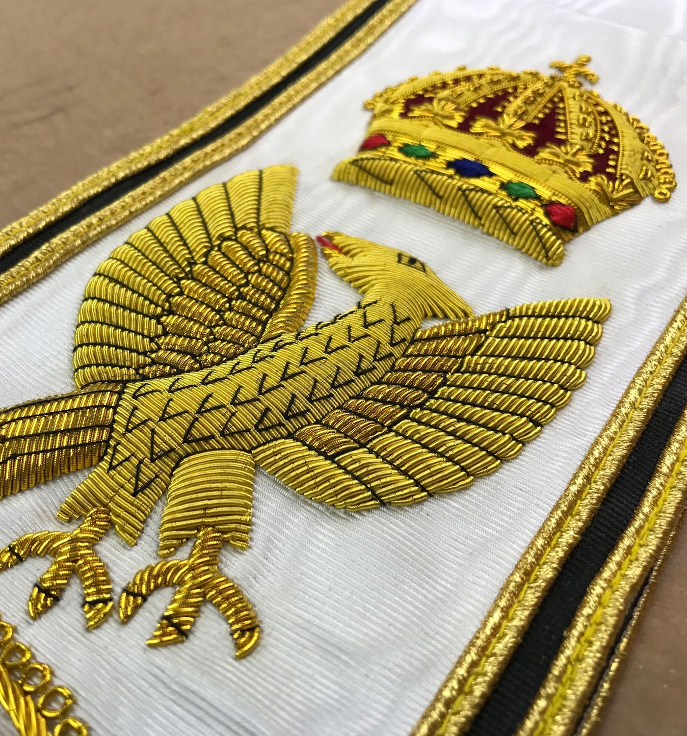 Superior Quality Red Cross of Constantine Grand sash RCC Sash Hand Embroided