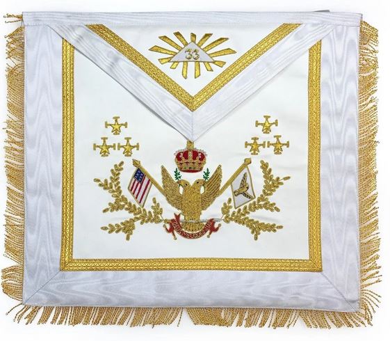 Rose Croix 33rd Degree Hand embroidered Apron