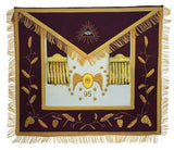 Masonic Scottish Rite 95th Degree Hand embroidered Set Apron Collar Cap Gauntlets