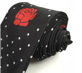Masonic 100% silk Rose Croix polkadot Tie with Logo