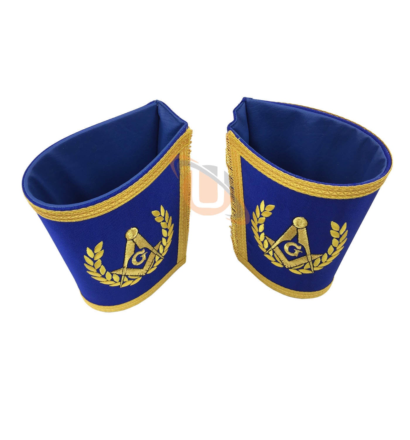 Masonic Blue Lodge Master Mason Apron with Fringe Set Apron,Collar gauntlets (Cuffs) - kitchcutlery
 - 8
