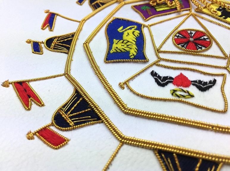 Masonic SCOTTISH RITE 32nd Degree Apron Hand Embroidery Master of Royal Secret