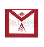 Masonic Blue Lodge Master Mason Apron Red
