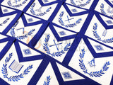 Masonic Blue Lodge Officers Aprons- Set of 15 Aprons