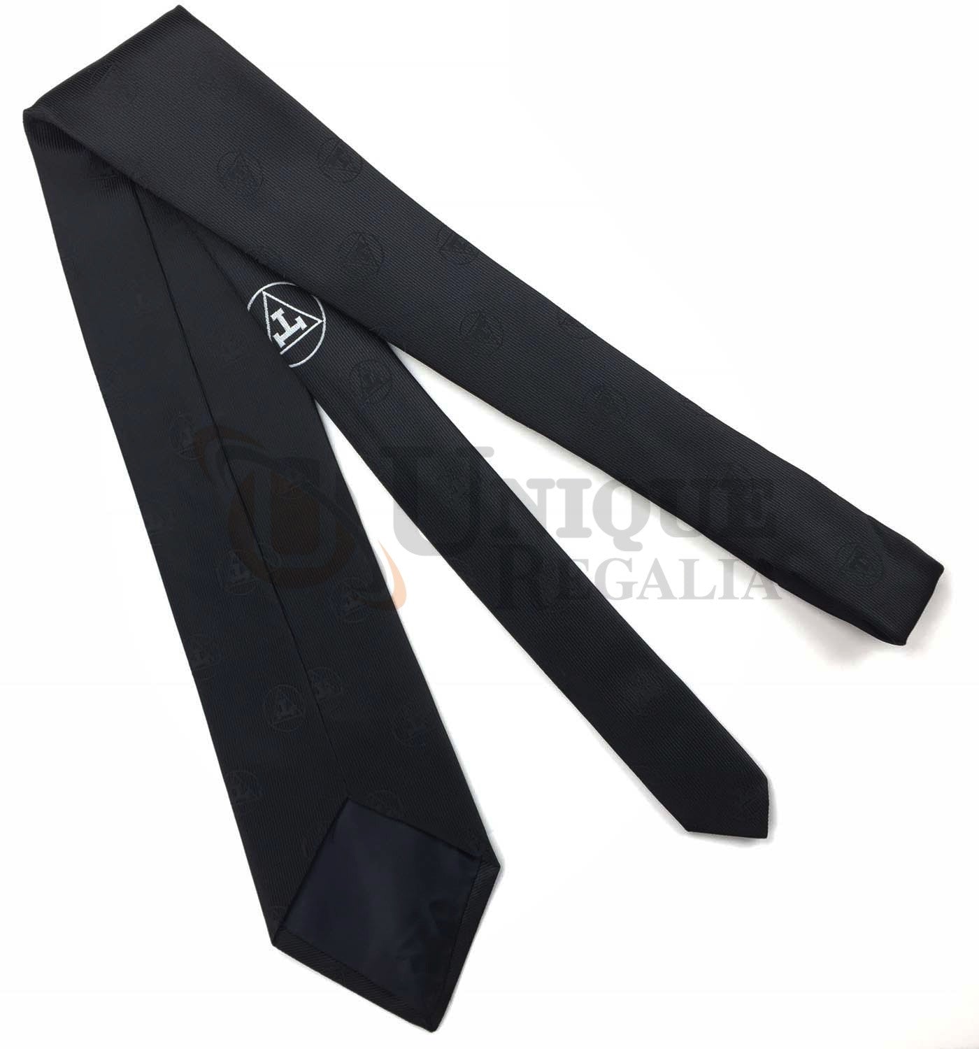 Masonic Royal arch 100% Silk Woven Tie with royal arch logo Black Unique_Regalia