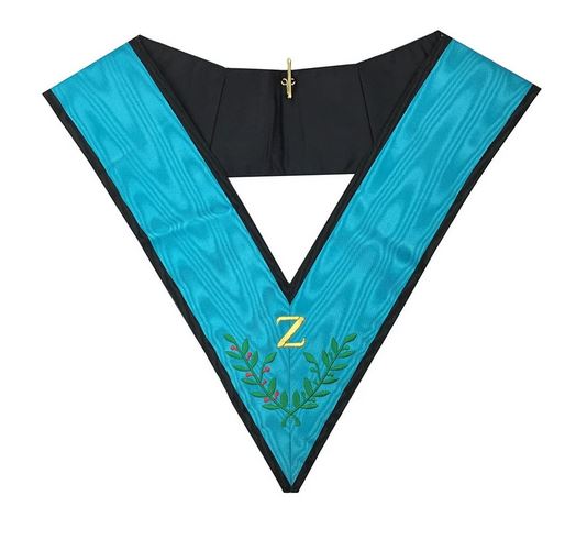4th Degree Apron and Collar Set Machine Embroidered