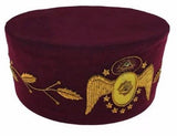 Masonic Scottish Rite 95th Degree Hand embroidered Set Apron Collar Cap Gauntlets
