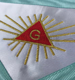 Master Mason Groussier French Rite Square and compass Acacia MB Apron