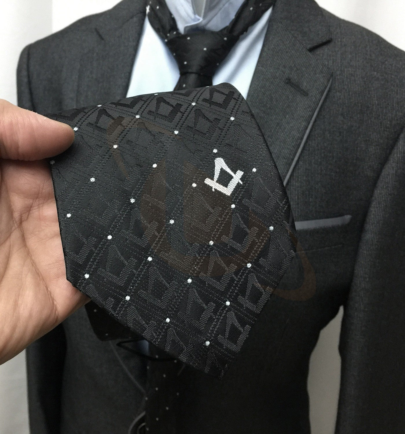 Masonic Regalia Tie with Polkadot - Unique Regalia