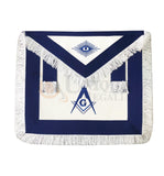 Blue Lodge Master Mason Apron with white Fringe