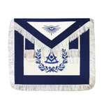 Blue Lodge Past Master Apron with White Fringe