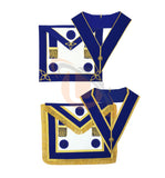 Craft Provincial full-dress and undress Apron with Blue Rosettes and Collars Set Unique Regalia