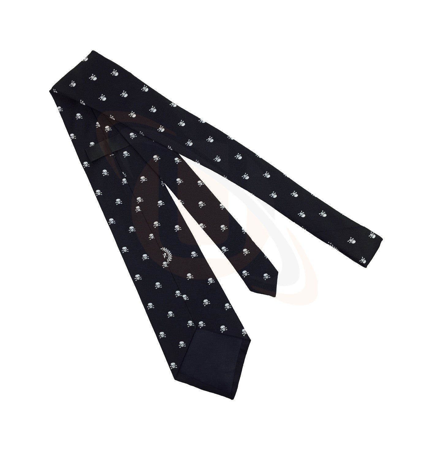 Masonic Regalia Freemason Tie with Skull bone and GSquare Comapass _unique Regalia