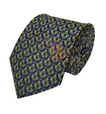 Masonic Regalia Tie with Gold Square and Compass