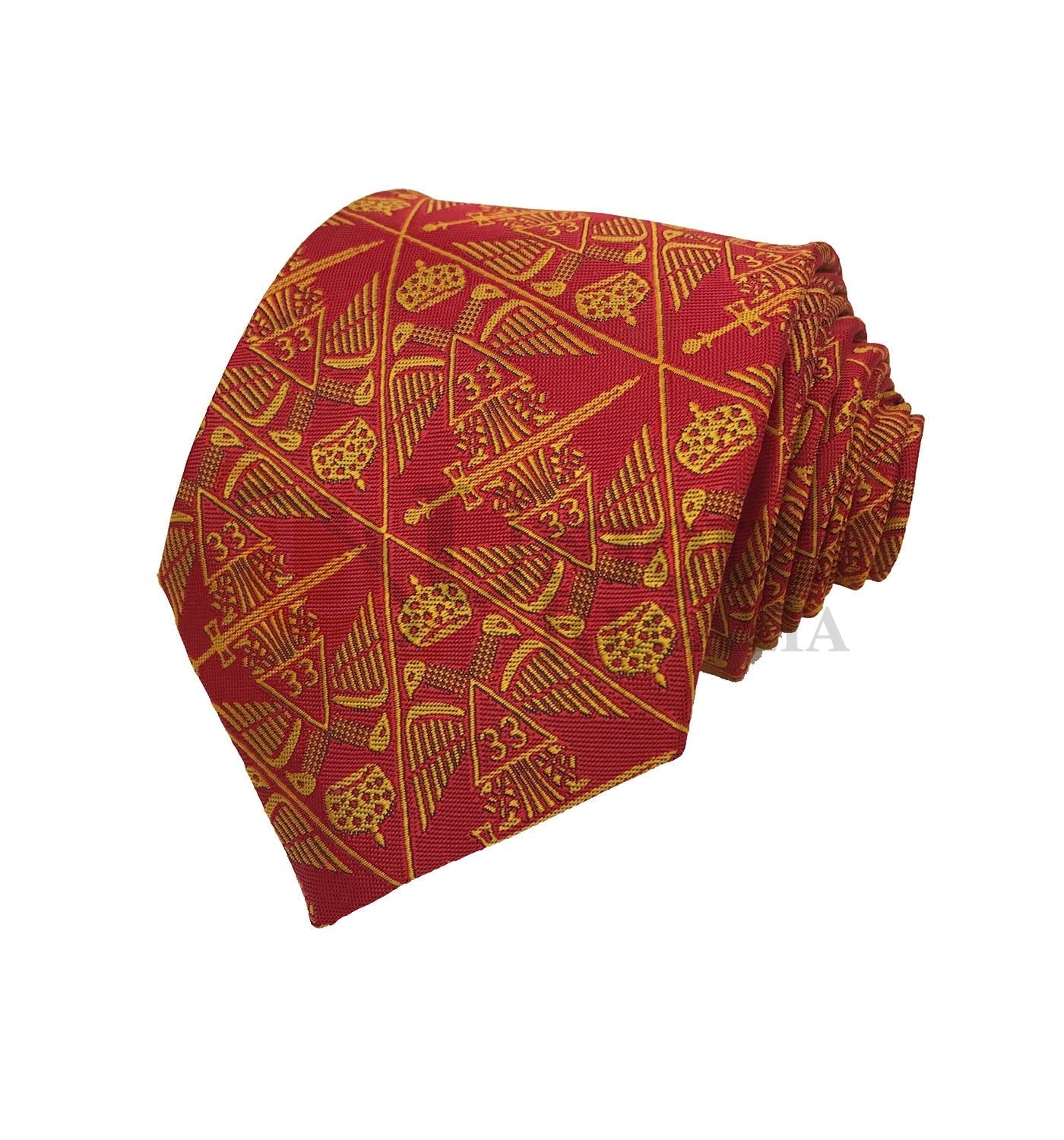 Masonic Rose Croix Scottish Rite 33rd Degree necktie Tie  Unique_Regalia