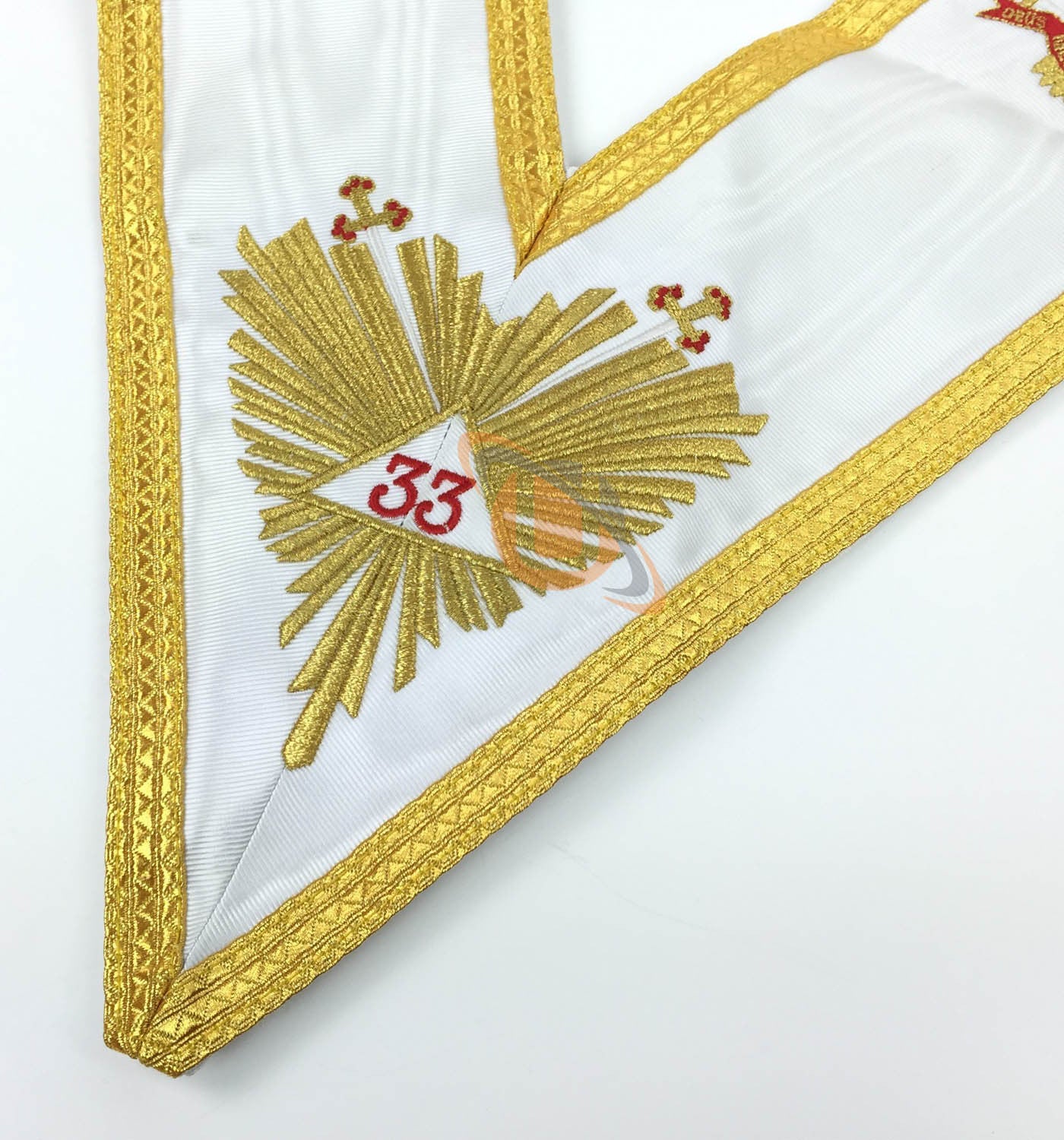 Masonic Rose Croix 33rd Degree Apron, Gauntlets and Collar Set - kitchcutlery
 - 5