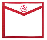 Masonic Apron Royal Arch. Red White Duck Cloth Apron - Triple Tau