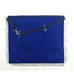 Masonic Blue Lodge Past Master Silver Handmade Embroidery Apron Navy - kitchcutlery
 - 5
