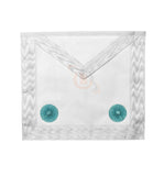 Masonic Blue lodge Fellow Craft Apron with Rosettes - kitchcutlery
 - 1