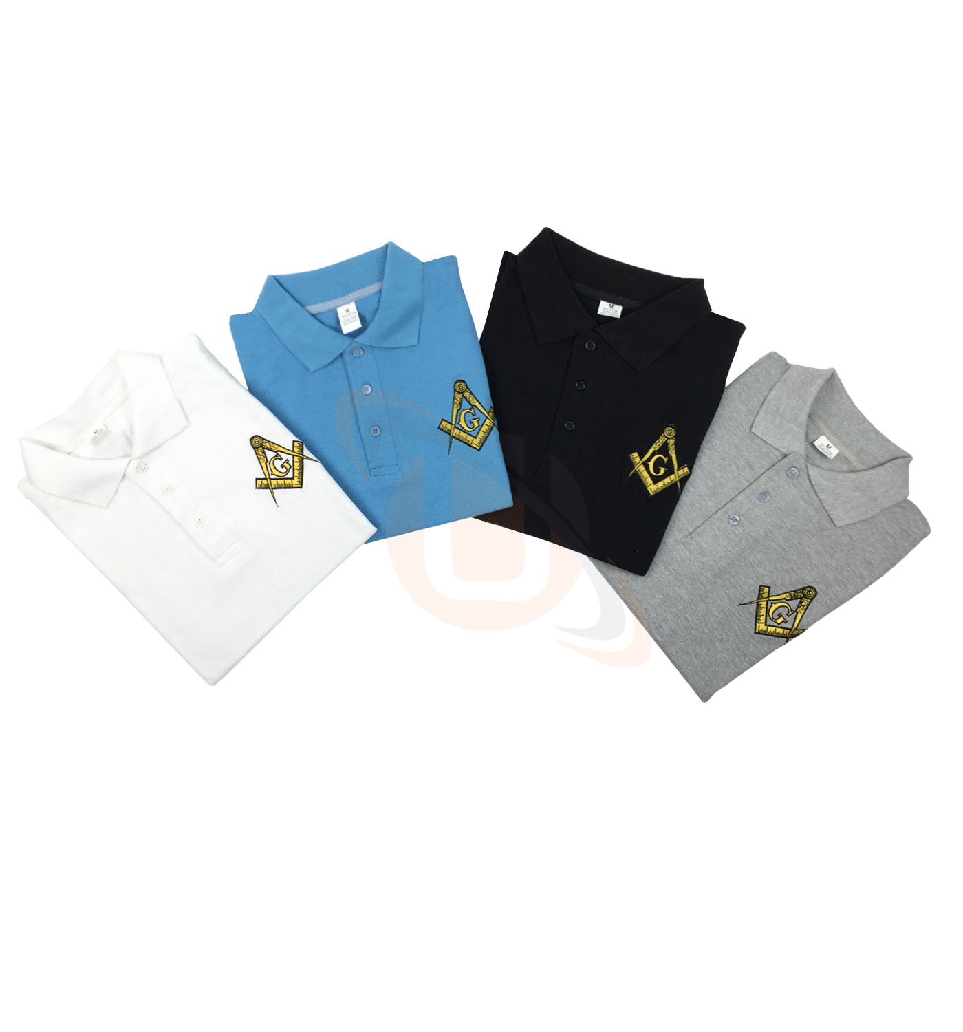 Masonic Polo Shirt with Embroidered Square Compass & G for Masons - kitchcutlery
 - 5
