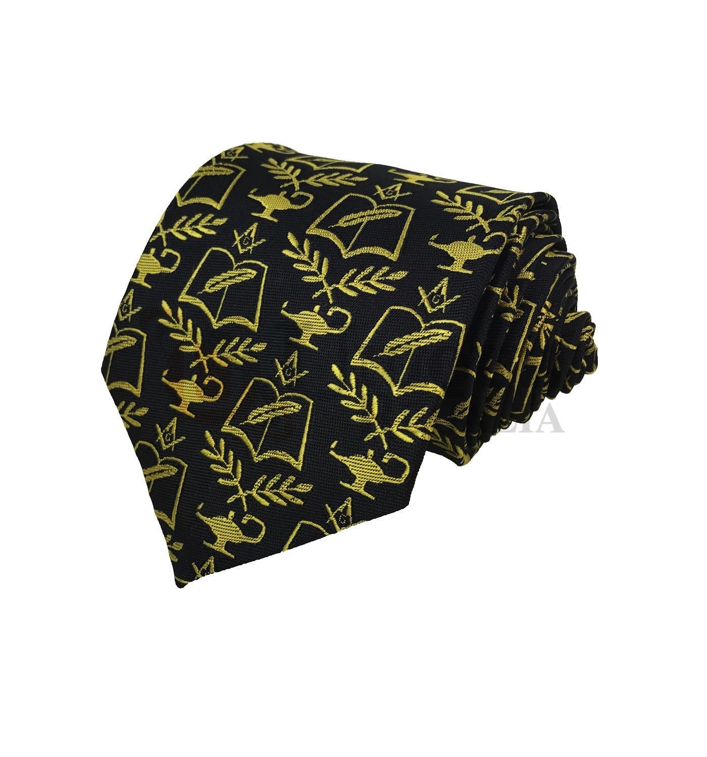 Masonic Regalia Freemason Tie with Masonic Symbols Unique Regalia