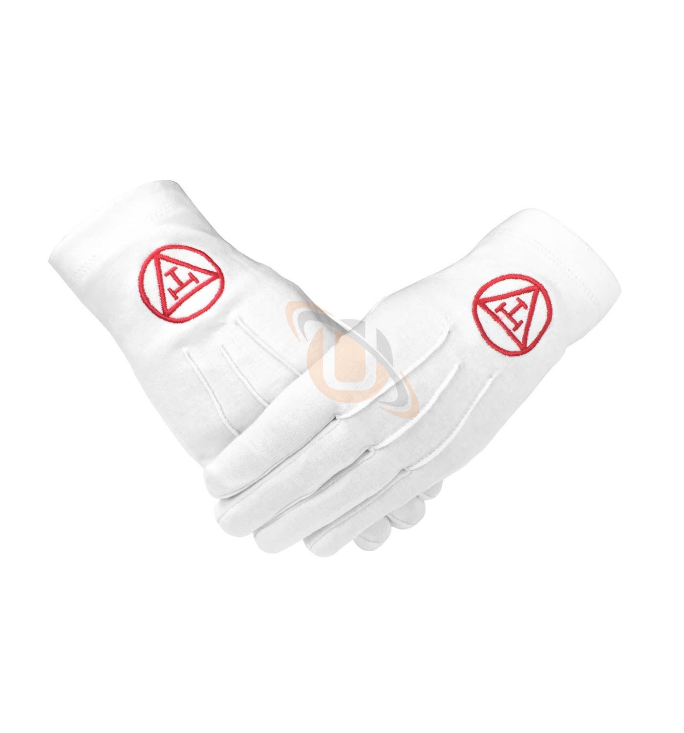 Masonic Royal Arch 100% Cotton Gloves with Machine Embroidery - kitchcutlery