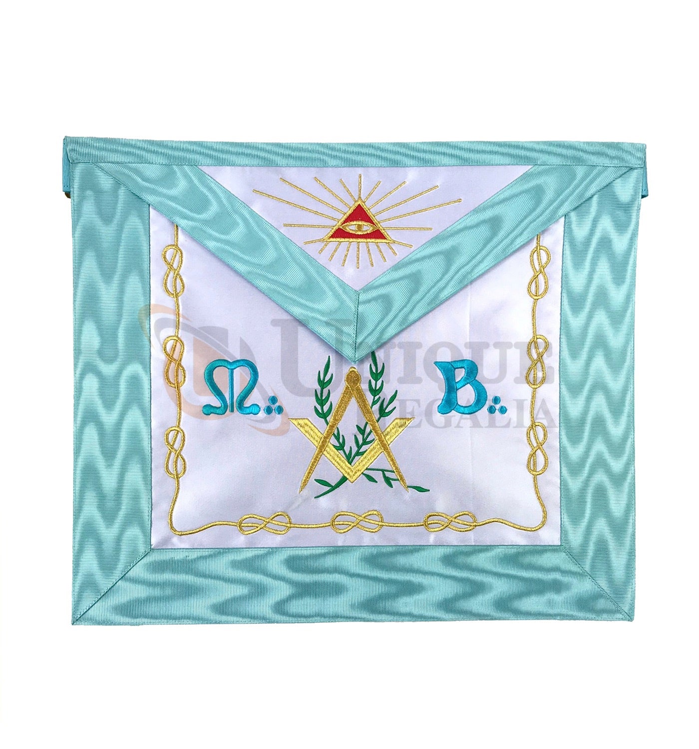 Master Mason Groussier French Rite Square and compass Acacia MB Apron