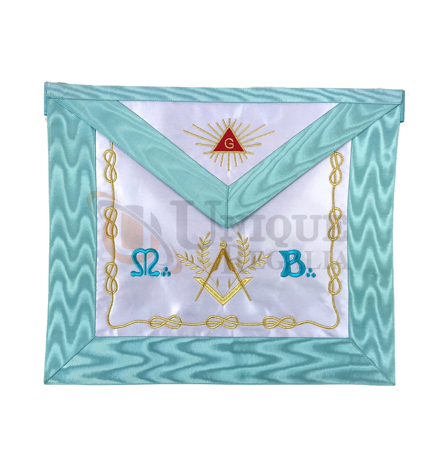 Master Mason Groussier French Rite Square and compass Acacia MB Apron