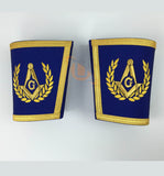 Masonic Blue Lodge Master Mason Apron Set Apron,Collar gauntlets (Cuffs) - kitchcutlery
 - 6