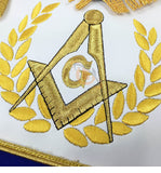 Masonic Blue Lodge Master Mason Apron with Fringe Set Apron,Collar gauntlets (Cuffs) - kitchcutlery
 - 3