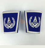 Masonic Blue Lodge Master Mason Apron Set Apron,Collar gauntlets (Cuffs) - kitchcutlery
 - 6