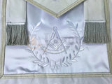 Blue Lodge Past Master Apron white