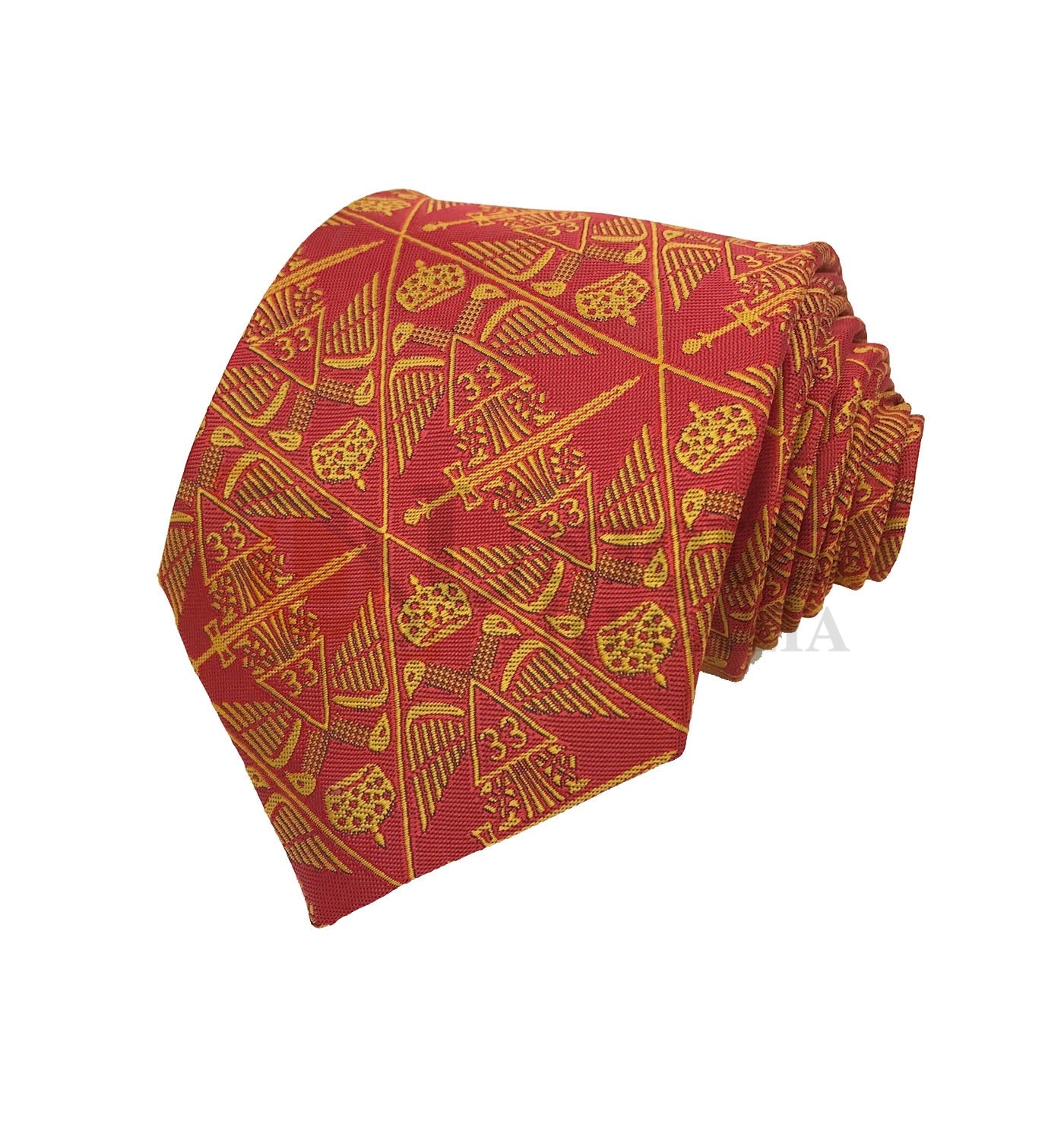 Masonic Rose Croix Scottish Rite 33rd Degree necktie Tie