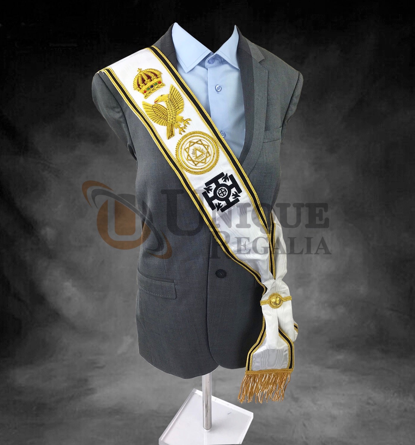 Superior Quality Red Cross of Constantine Grand sash RCC Sash Hand Embroided